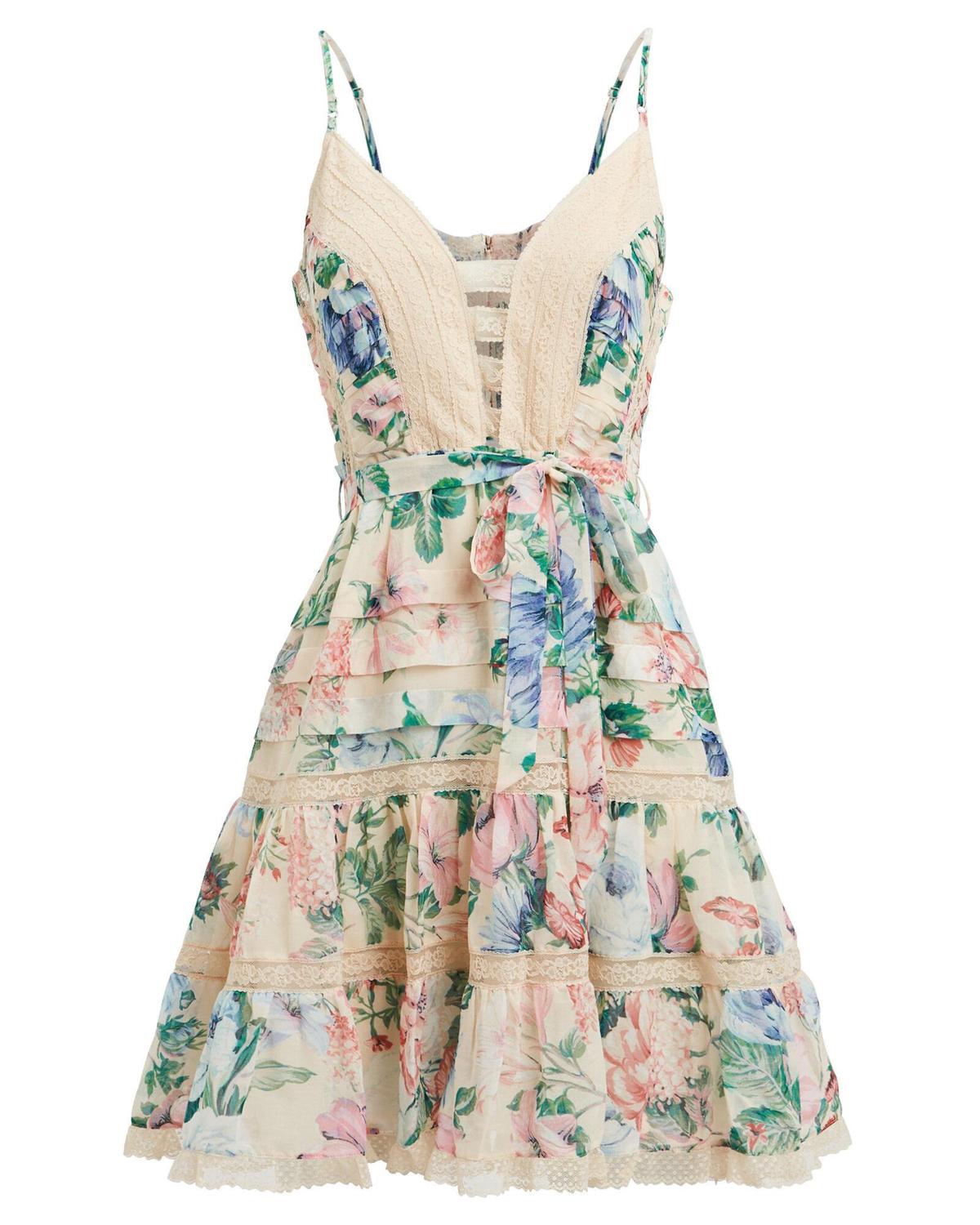 Zimmermann Verity Scallop Short Dress Print Size 2/ AU 12 photo 6