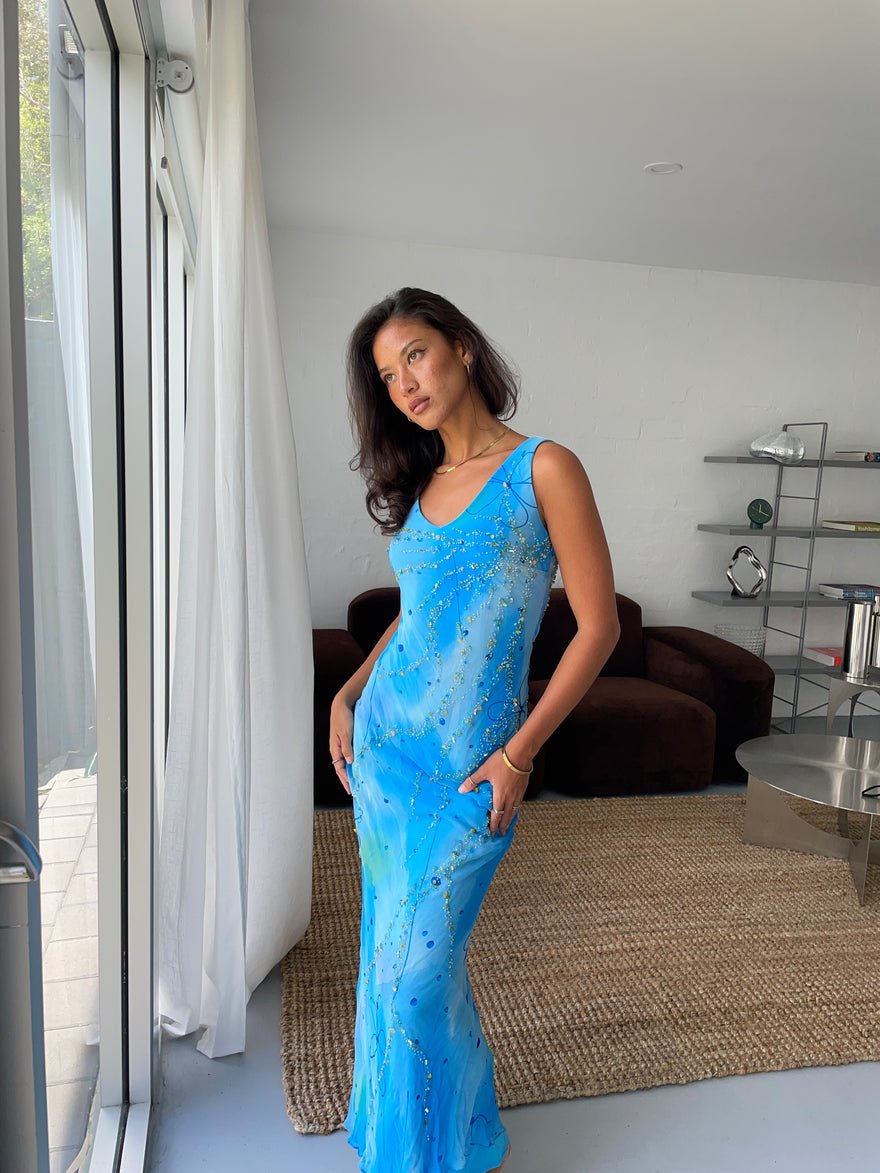 Vintage Oceanic Elegance Dress photo 3