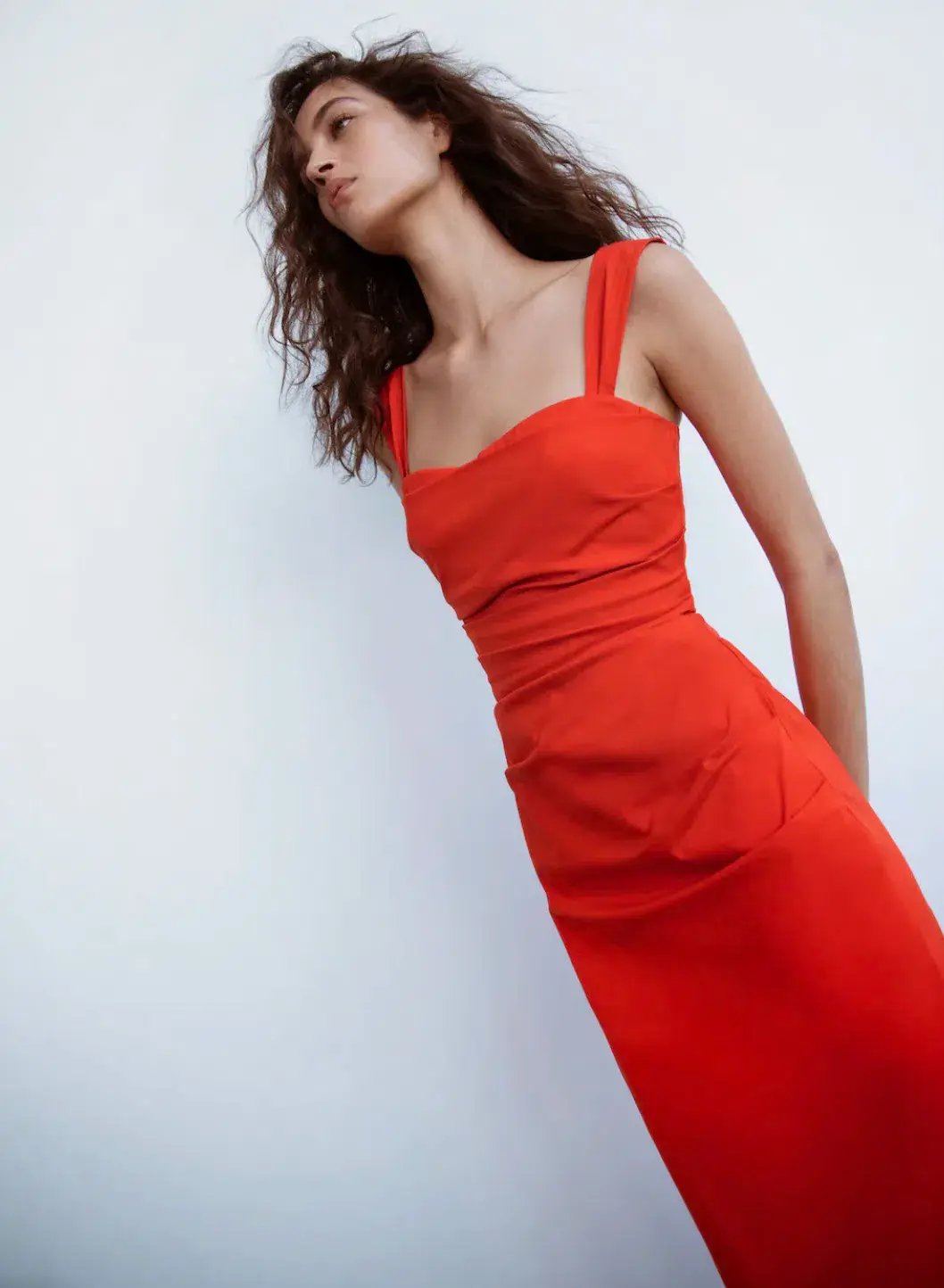 Sir The Label Dahlia Balconette Gown Tangerine Size 10 photo 4