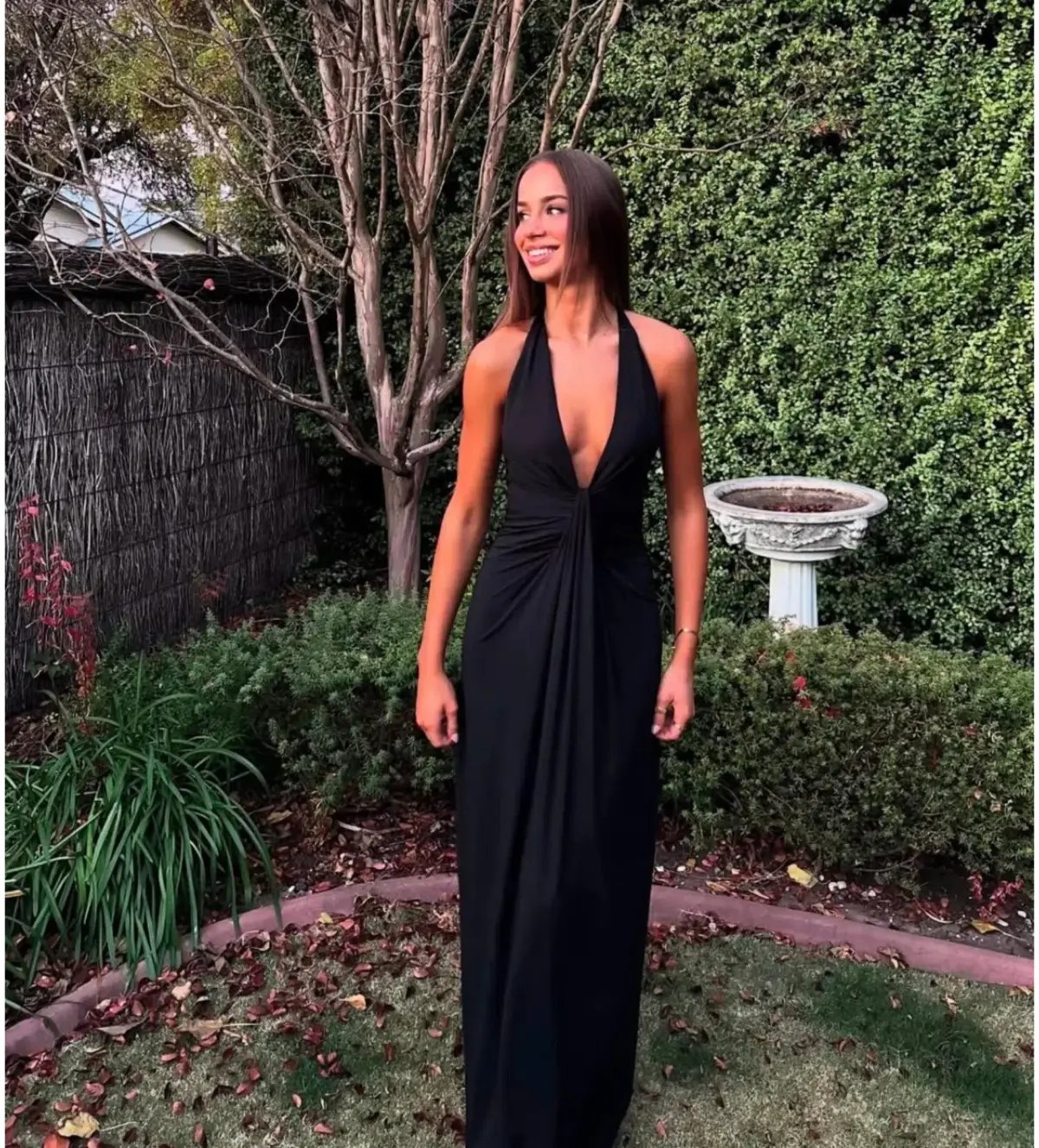 Bec & Bridge Tillie Drape Maxi Dress Black Size AU 6 photo 4