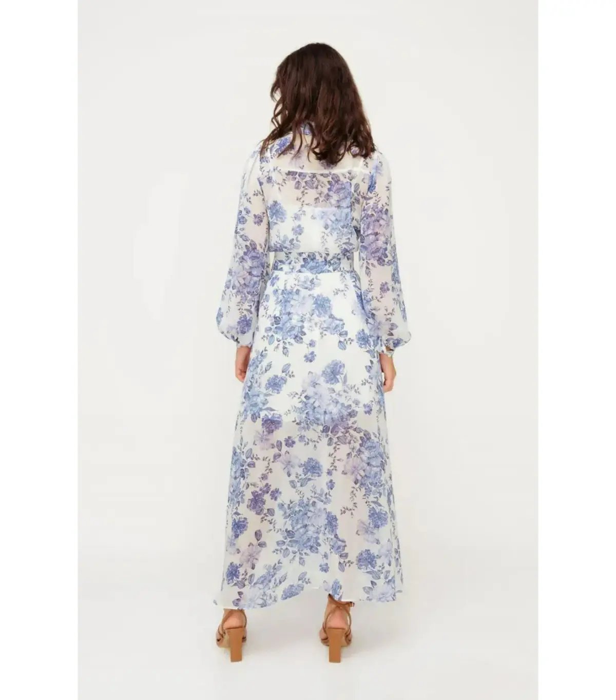 Sheike Bella Blue Maxi Dress Floral Size AU 14 photo 5