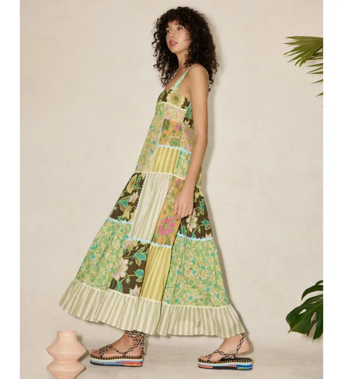 Alemais Winnie Spliced Midi Dress Floral Size AU 12 photo 3