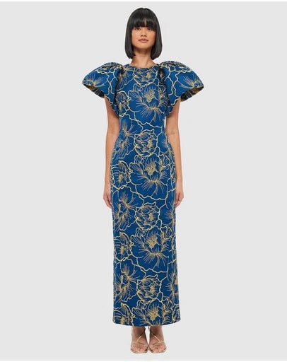 Leo Lin Lucinda Dress - Marine Blue photo 4