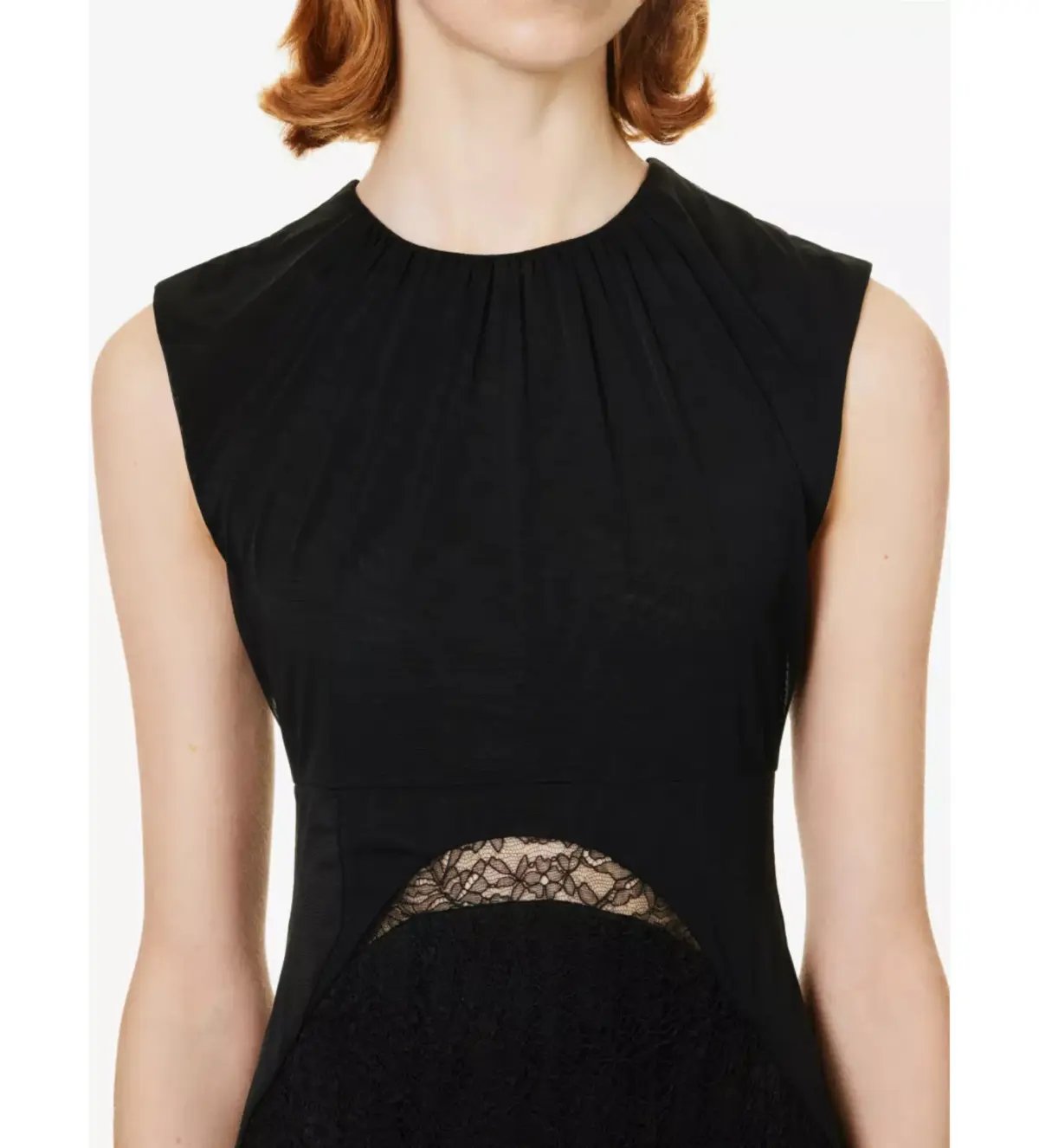 Camilla and Marc Angelo Lace Skirt Woven Maxi Dress Black Size AU 10 photo 4