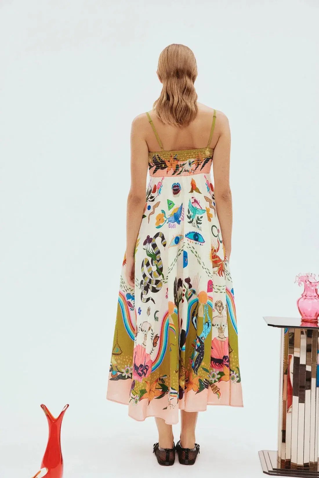 Alemais Evergreen Sundress Multi Print Size 16 photo 3