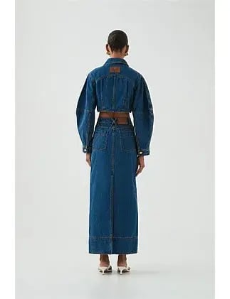Aje Phoenix Midi Skirt Denim photo 3