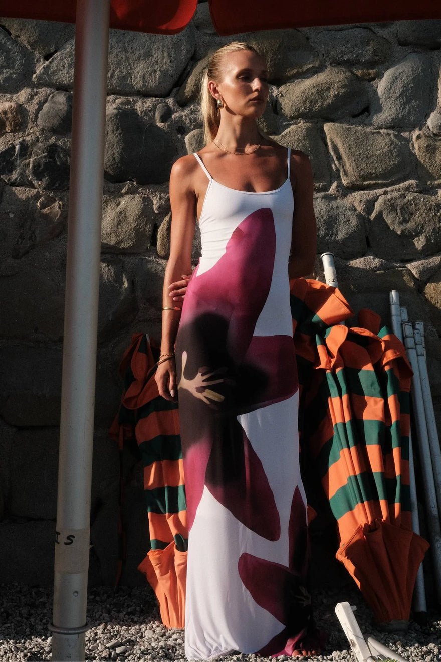 WITH HARPER LU Pear Lily Midi Dress photo 2