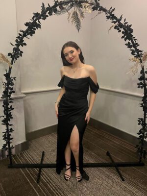 Tania Olsen Carmi Gown Black photo 2