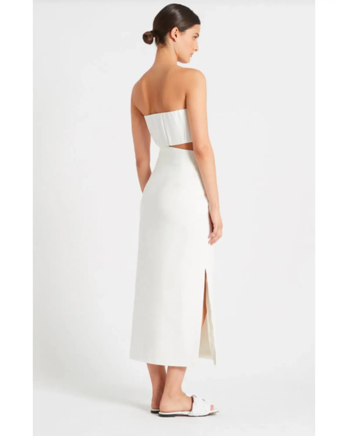 Sir the Label Yves Strapless Dress White Size AU 10 photo 2