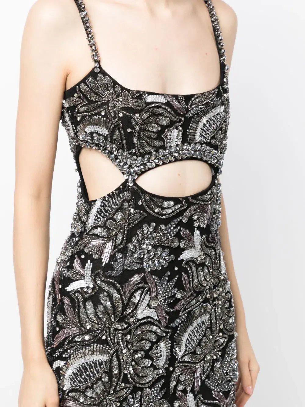 Rachel Gilbert Piper Embellished Gown Black/Silver Size AU 8 photo 2