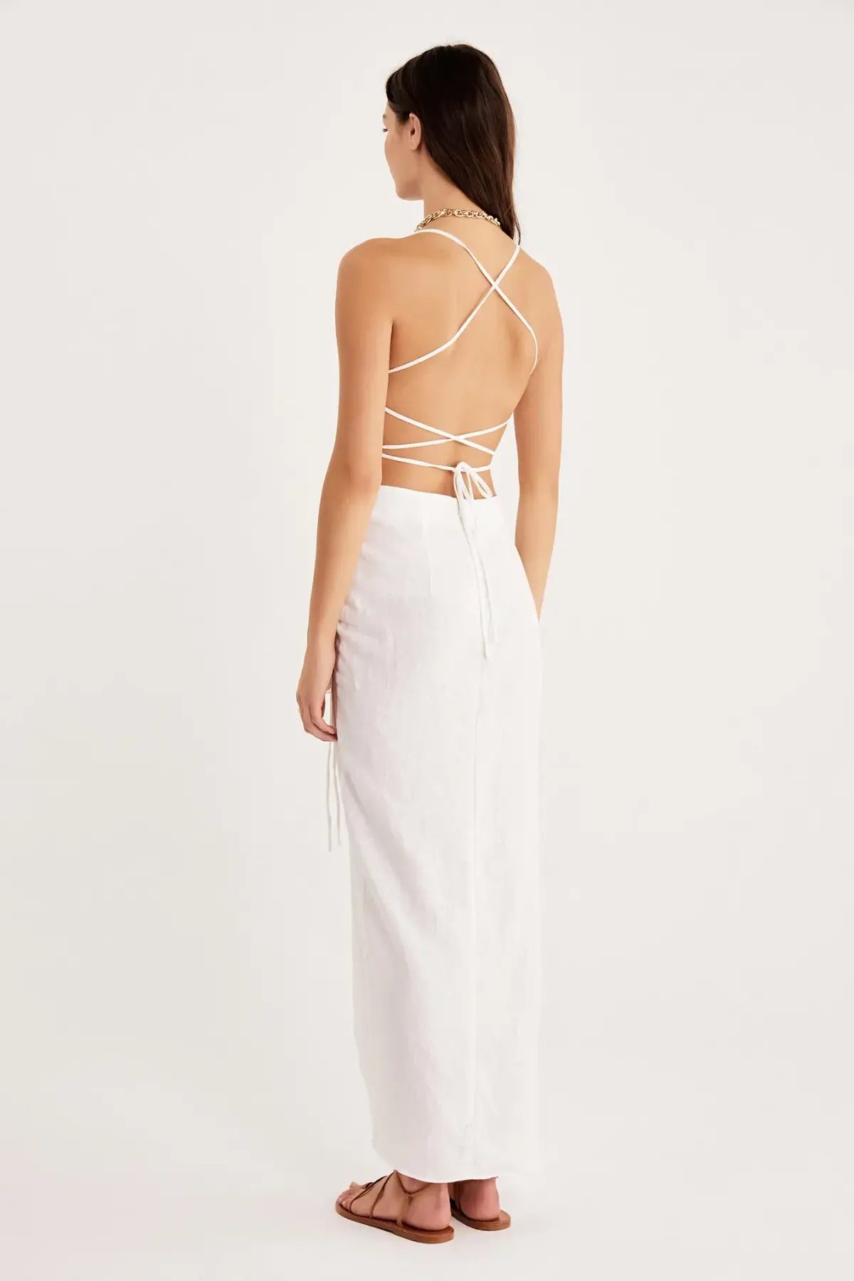 Rumer the Label Loulou Maxi Dress White Size M / Au 10 photo 2