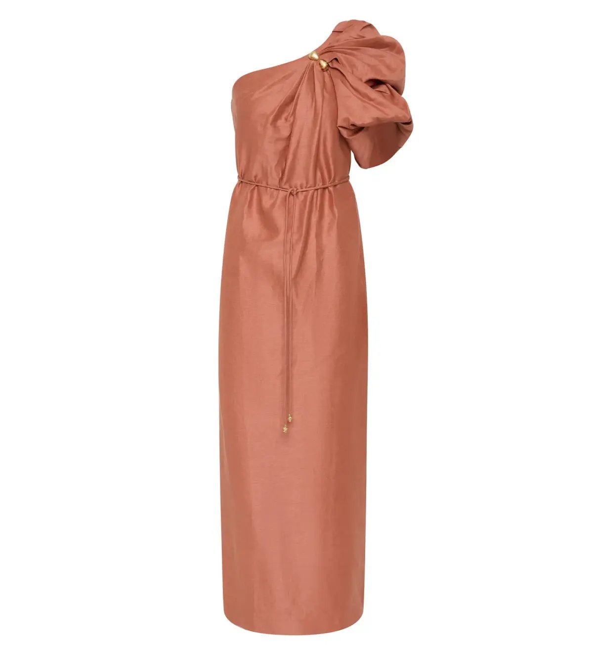 Aje Cira Midi dress in terracotta Size AU 14 photo 3