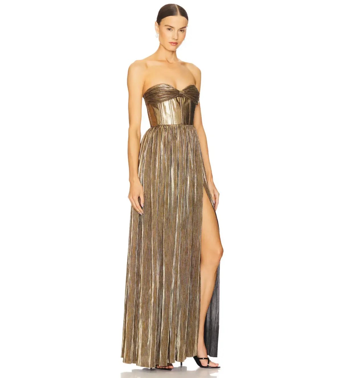 Bronx and Banco Florence Strapless Gown Gold Size XS/AU 6 photo 2