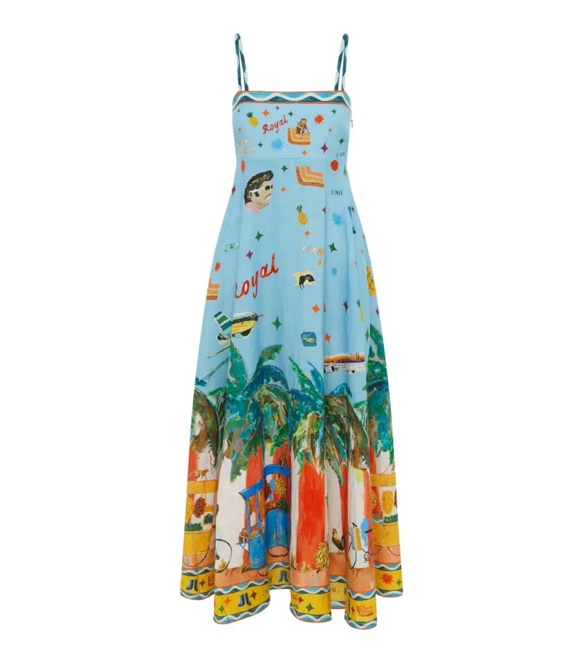 Alemais All Aboard Dress Blue Print Size AU 10 photo 4