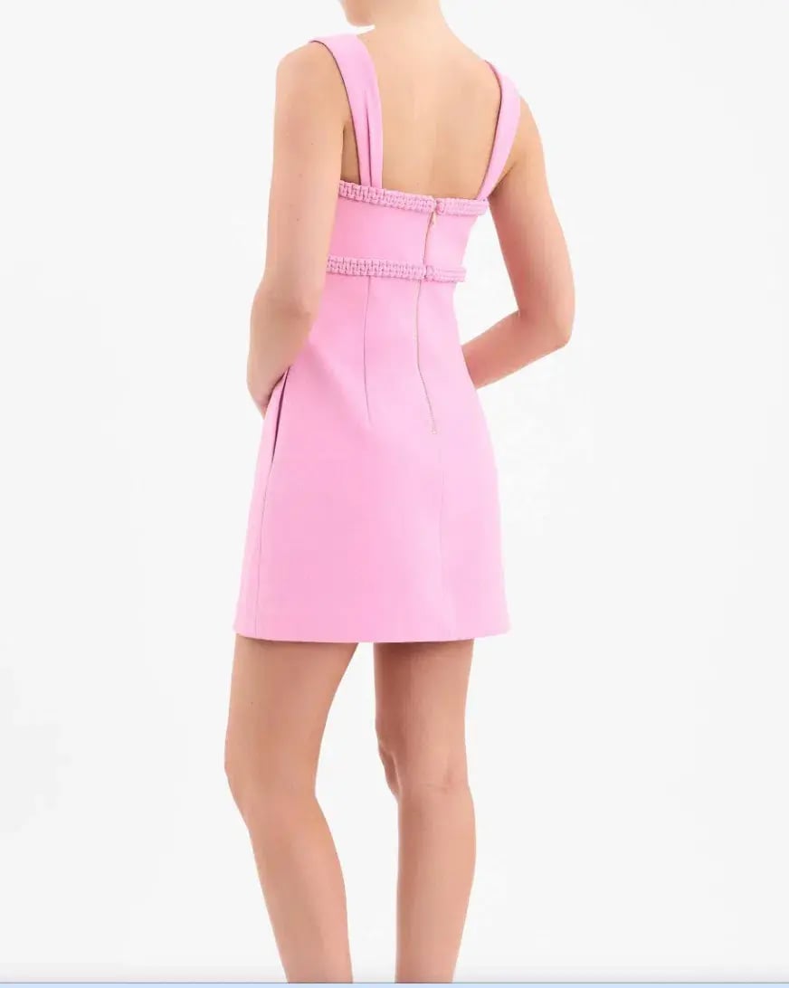Rebecca Vallance Rochelle Mini Dress Pink Size AU 8 photo 2