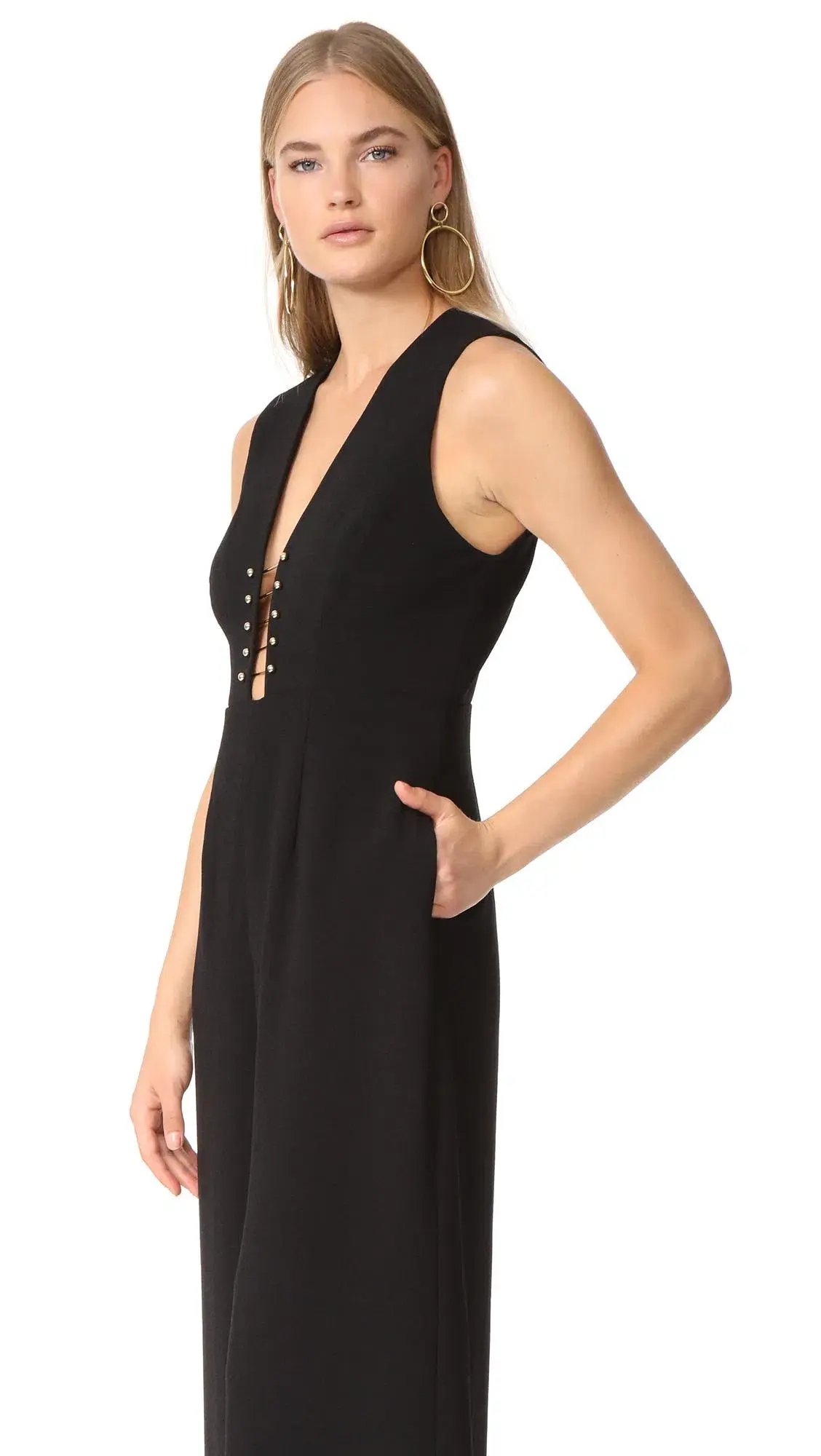 Zimmermann Baton Jumpsuit Black Size AU 6 photo 2