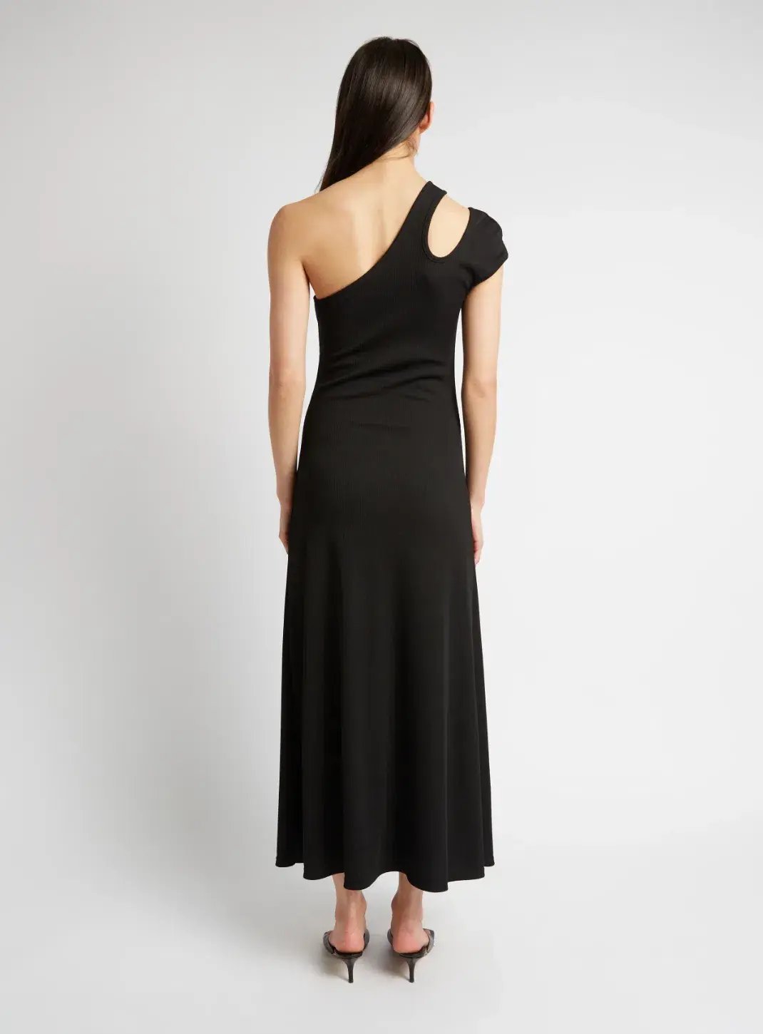 Christopher Esber Quartz Split Ruched Tank Dress Black Size 8 photo 5