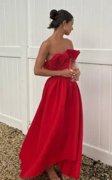 Elliatt Laurel Dress Red Size 10 photo 2