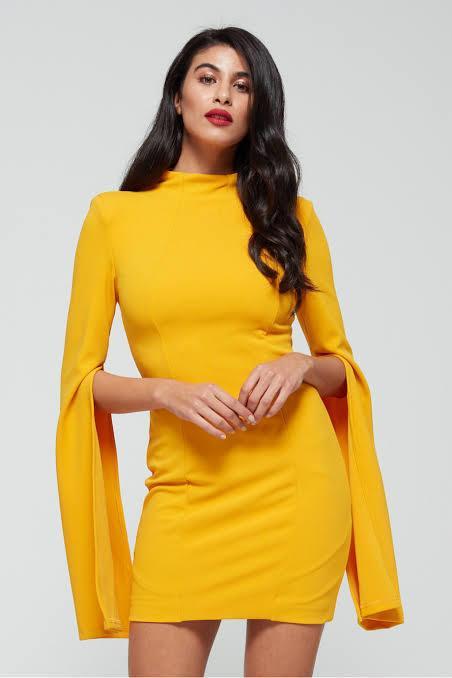 Mossman Sense of Mystery Mini Dress Yellow Size 10 photo 2