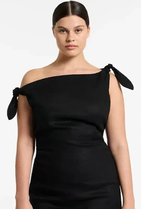 Sir the Label Bettina Off Shoulder Midi Dress Black Size 3 / AU 12 photo 3