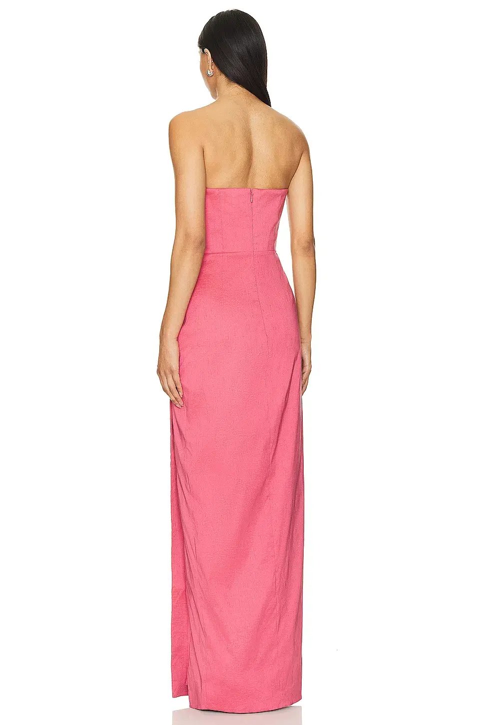 Rachel Gilbert Mira Strapless Maxi Gown Rose Size AU 6 photo 4