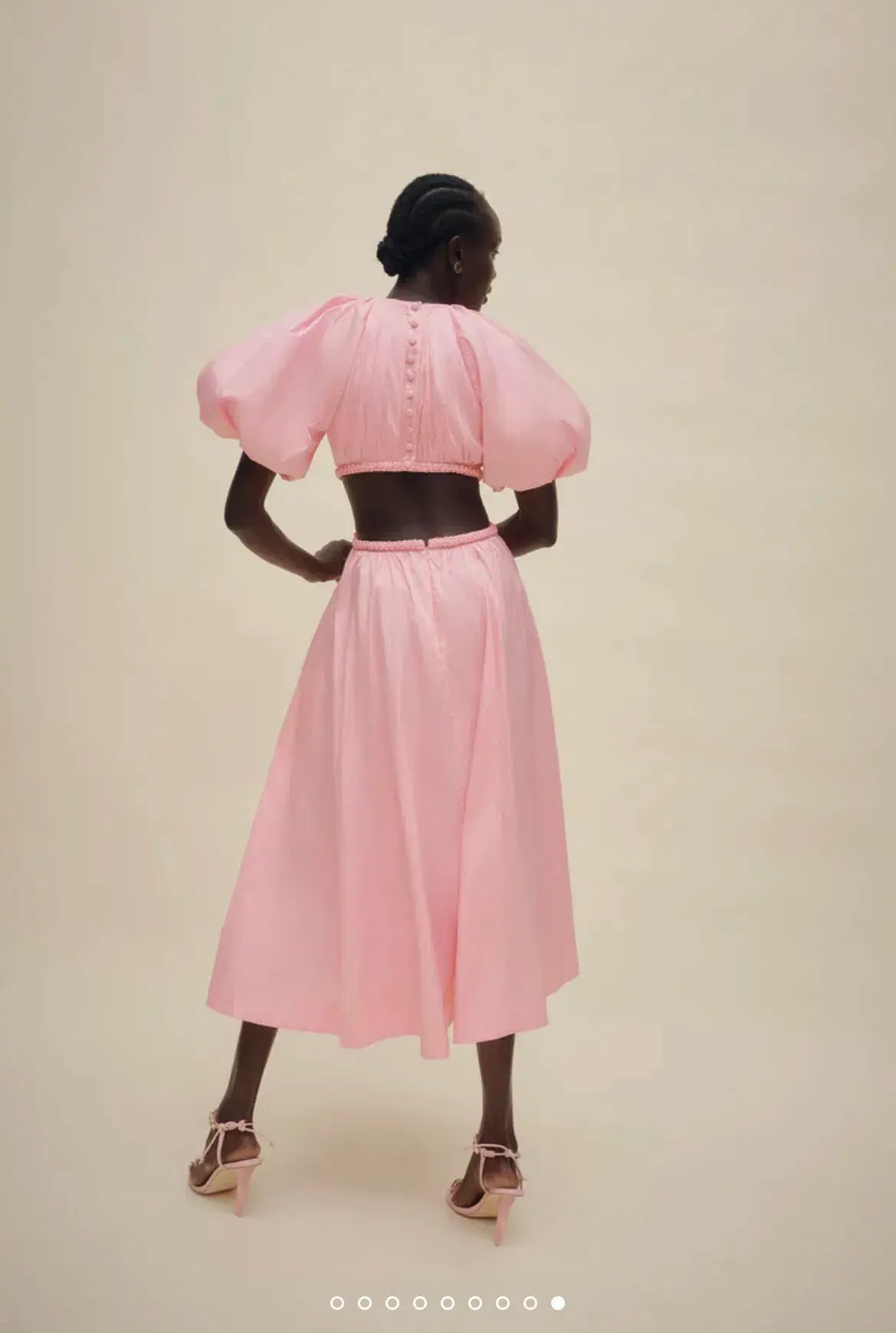 Aje Capucine Puff Sleeve Midi Dress Pink Size 6 / XS photo 7