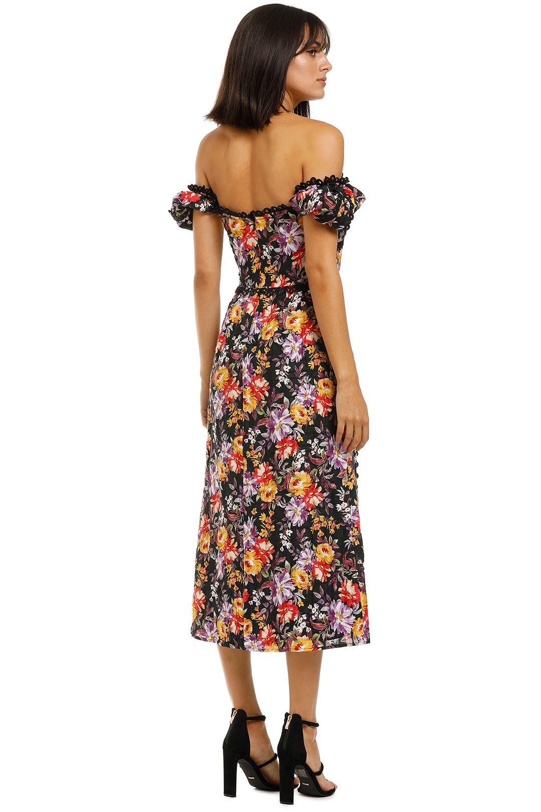 Mimosa Floral Midi Dress - Mimosa Floral Print photo 3