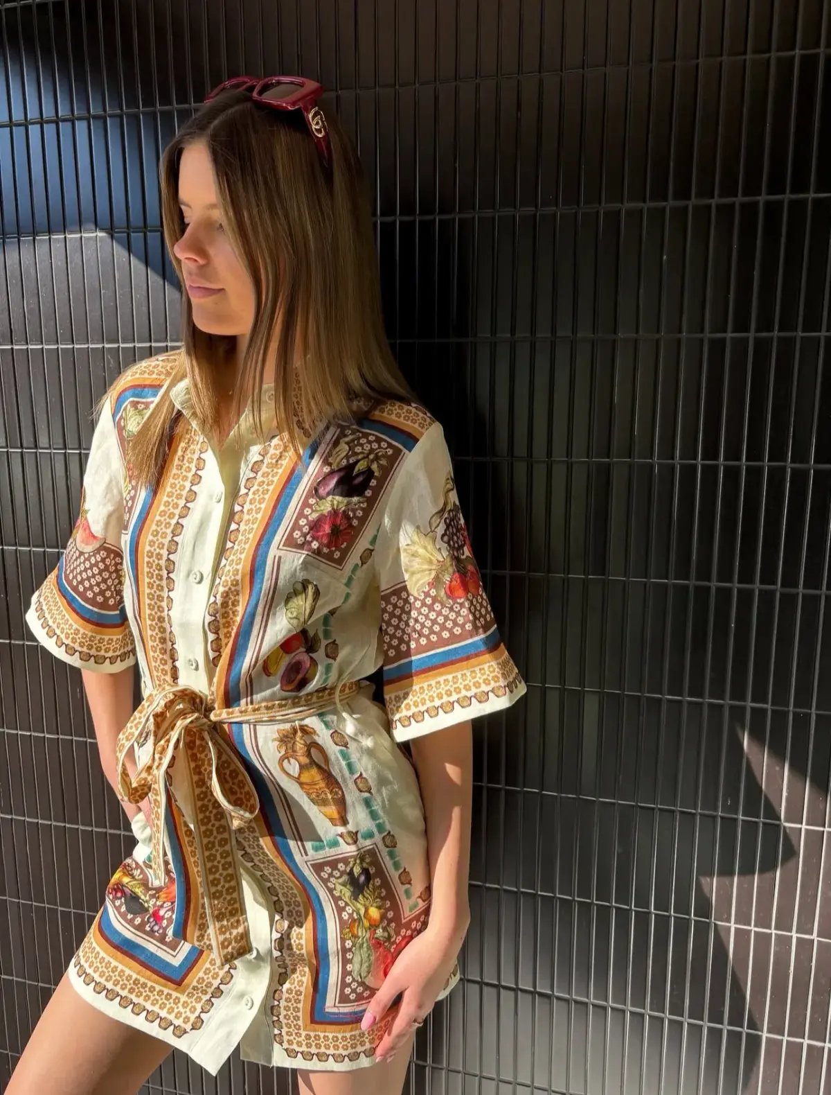 Alemais Mercado Mini Dress Multicolour Size AU 14 photo 2