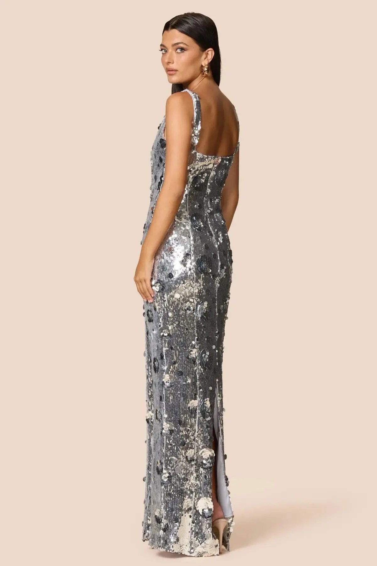 Love Nookie Seraphine Gown in Silver Size M / AU10 photo 3