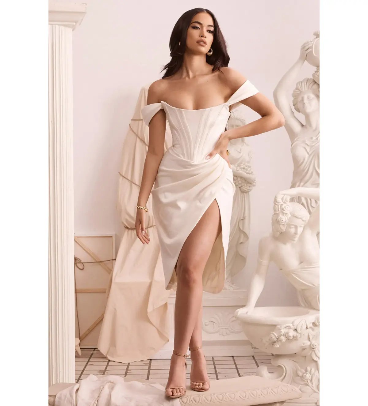 House of CB Loretta Dress in Ivory Size XS / AU 6 photo 4