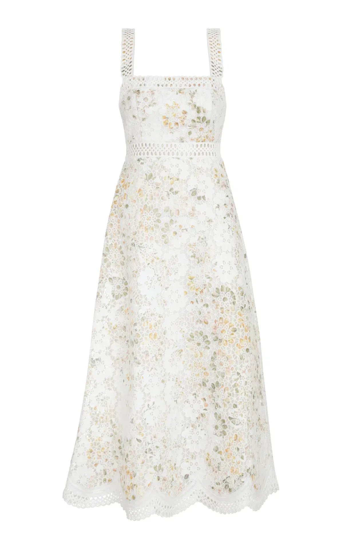 Zimmermann Amelie Embroidered Midi Sundress Floral Size 6 photo 3