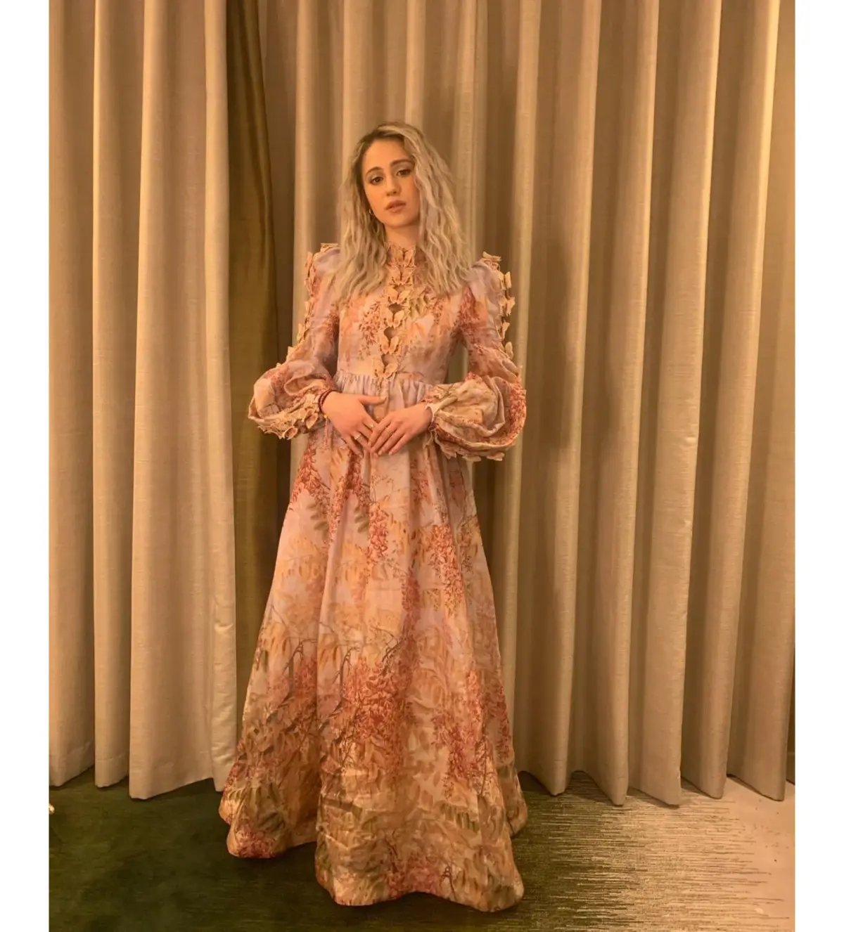 Zimmermann Botanica Butterfly Gown Pink Floral Size 2/AU 12 photo 2