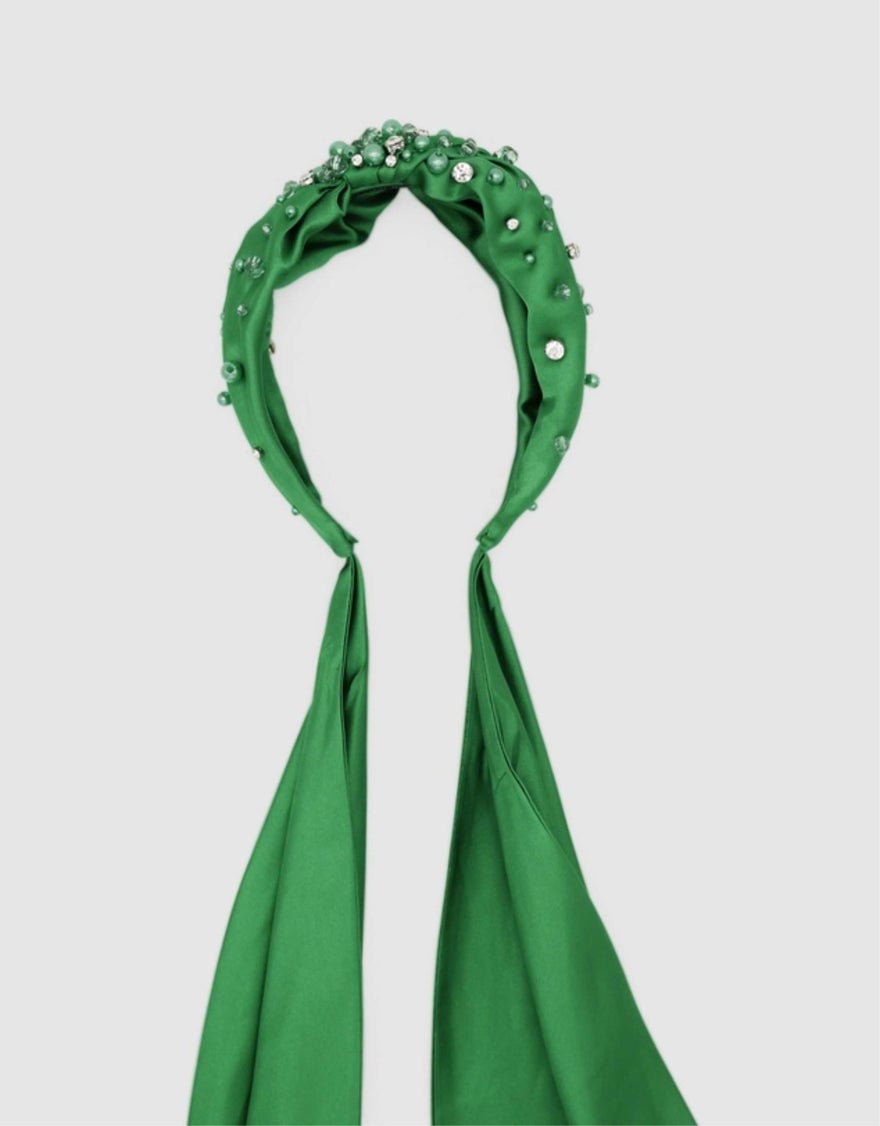 Morgan & Taylor Callie Fascinator, Emerald photo 2