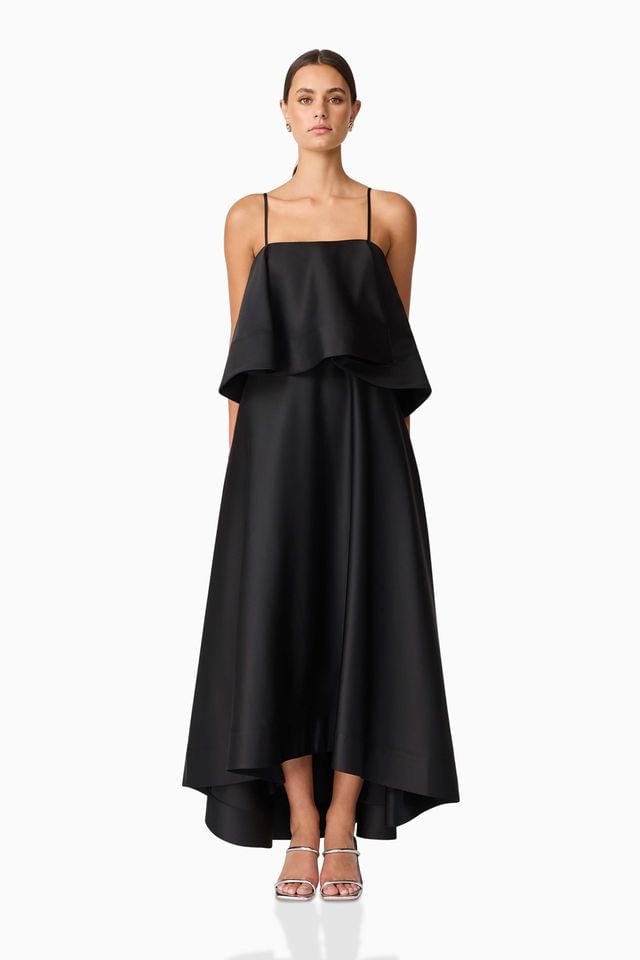 Elliatt Reyna Tiered Maxi Dress - Black photo 2