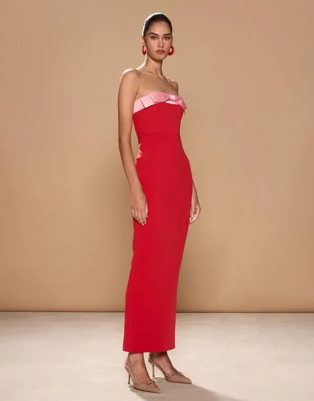 Sonya Moda Ivrea Ribbon Maxi Dress Lola Red Size XS/AU 6 photo 5