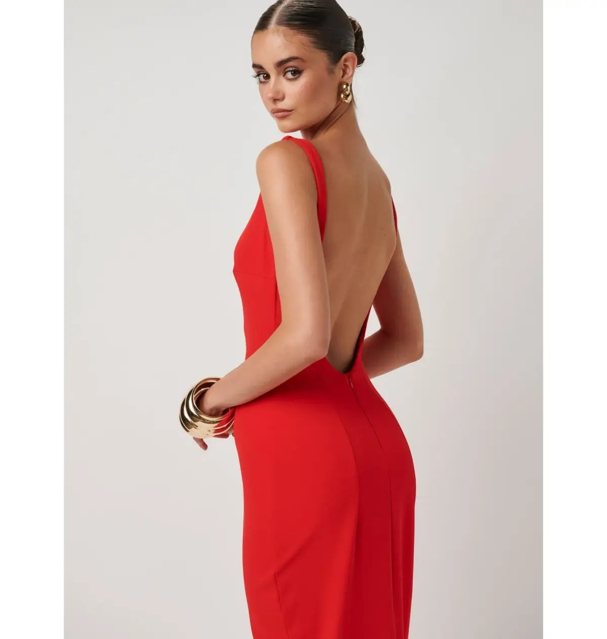Effie Kats Verona Gown Cherry Red Size AU 6 photo 3