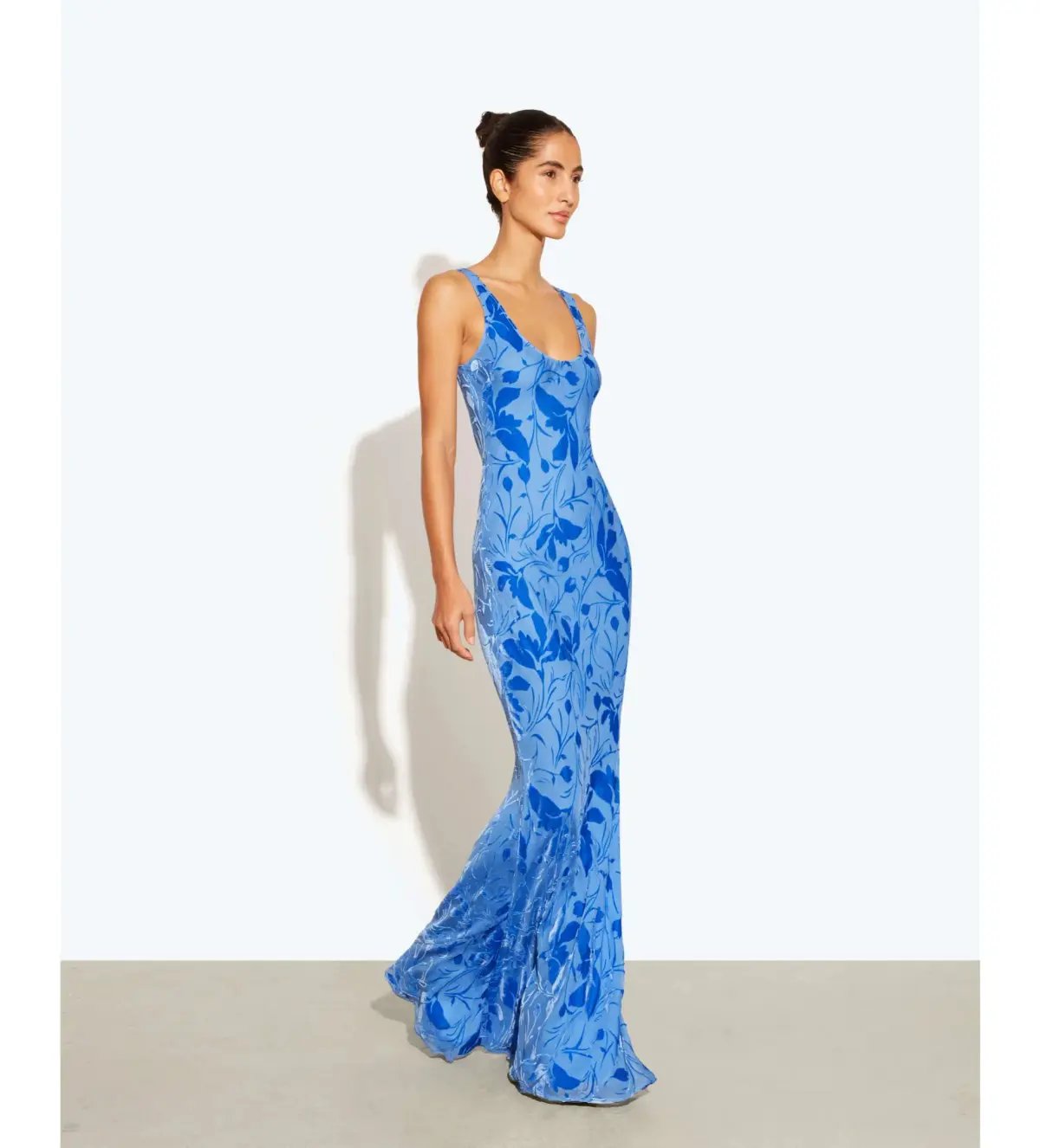 Rat & Boa Inez Maxi Dress Blue Print Size L/AU 12 photo 4