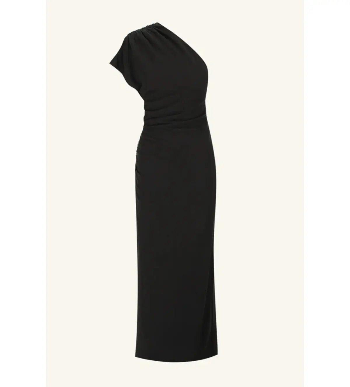 Shona Joy Beau Asymmetrical Midi Dress Black Size 12 photo 6