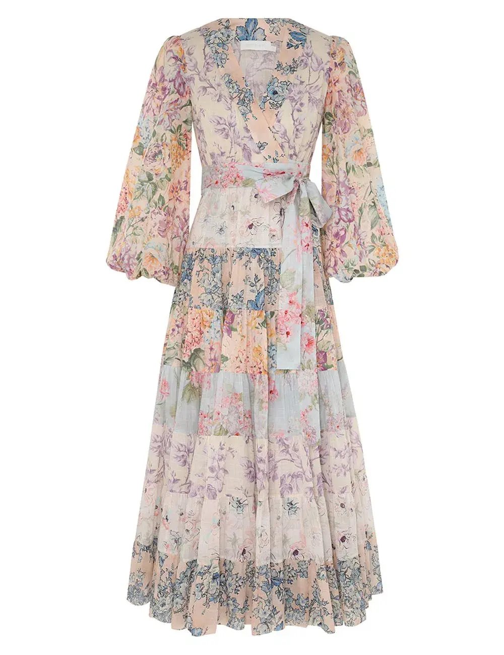 Zimmermann The Halliday Tiered Midi Dress in Spliced Size 3 / AU 14 photo 2