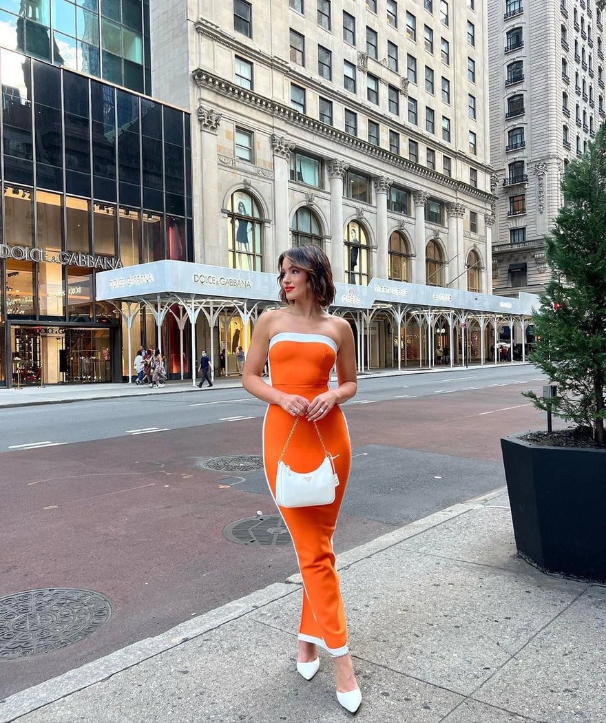 Bianca and Bridgett Ashley Dress - Orange photo 2