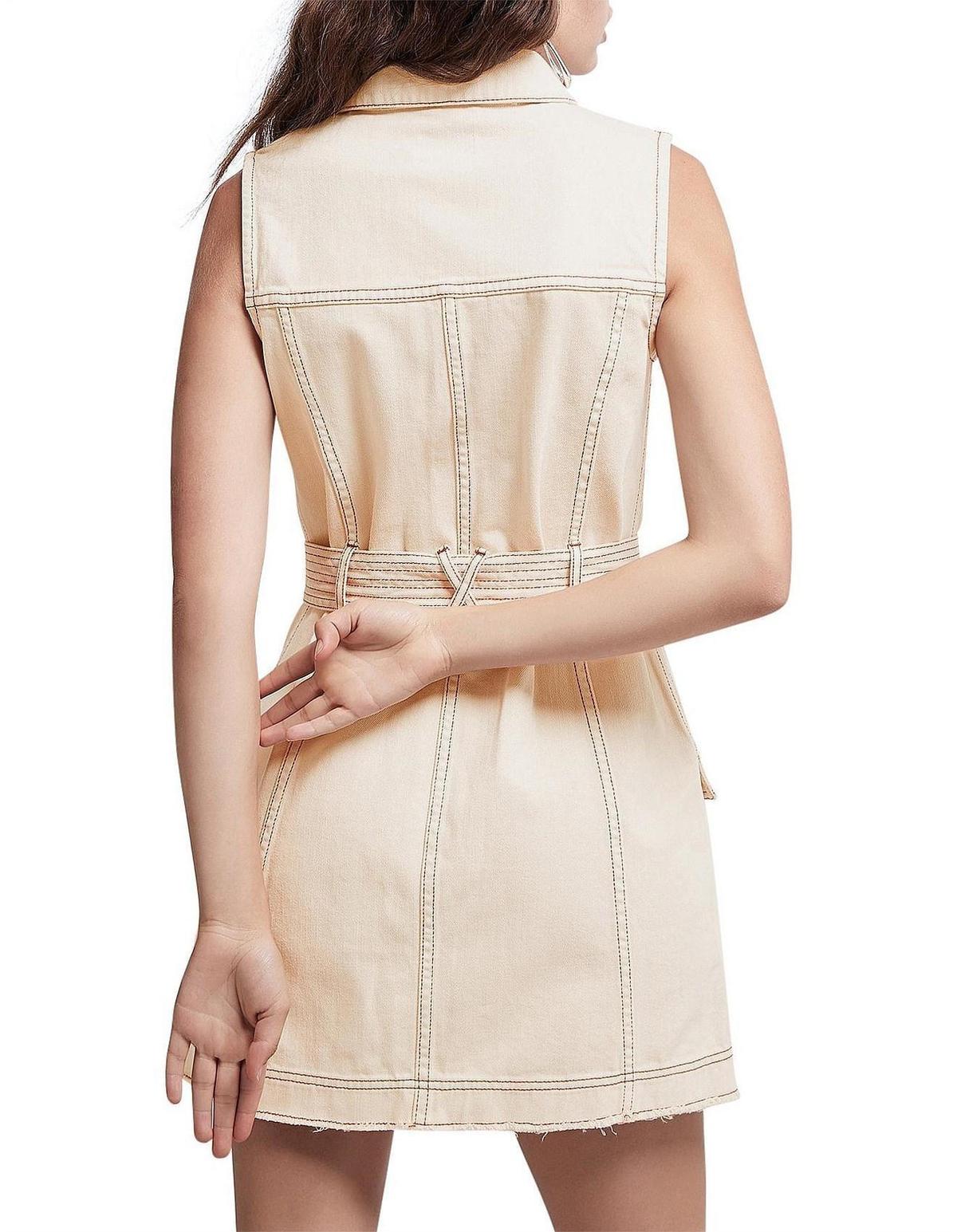 Aje - Silvatica Denim Mini Dress - Size 10 photo 4