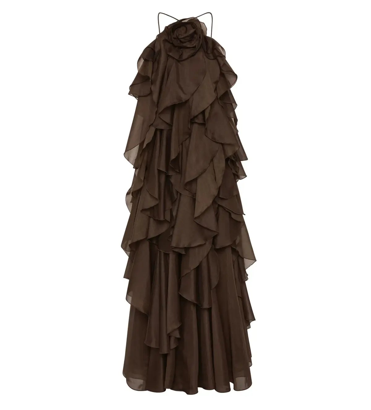Aje Pandorea Layered Maxi in Carob Size S / AU 8 photo 5
