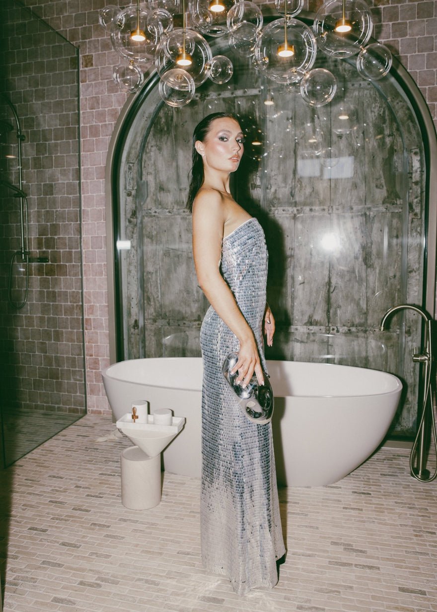 Simon Miller Sculpty Strapless Sequin Dress photo 4