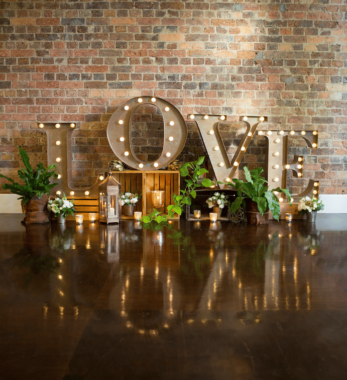 Gold LOVE Marquee Letter Lights (LED) photo 3