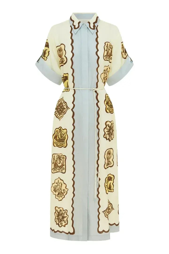 Alemais Relic Shirt Dress Print Size 12 photo 6
