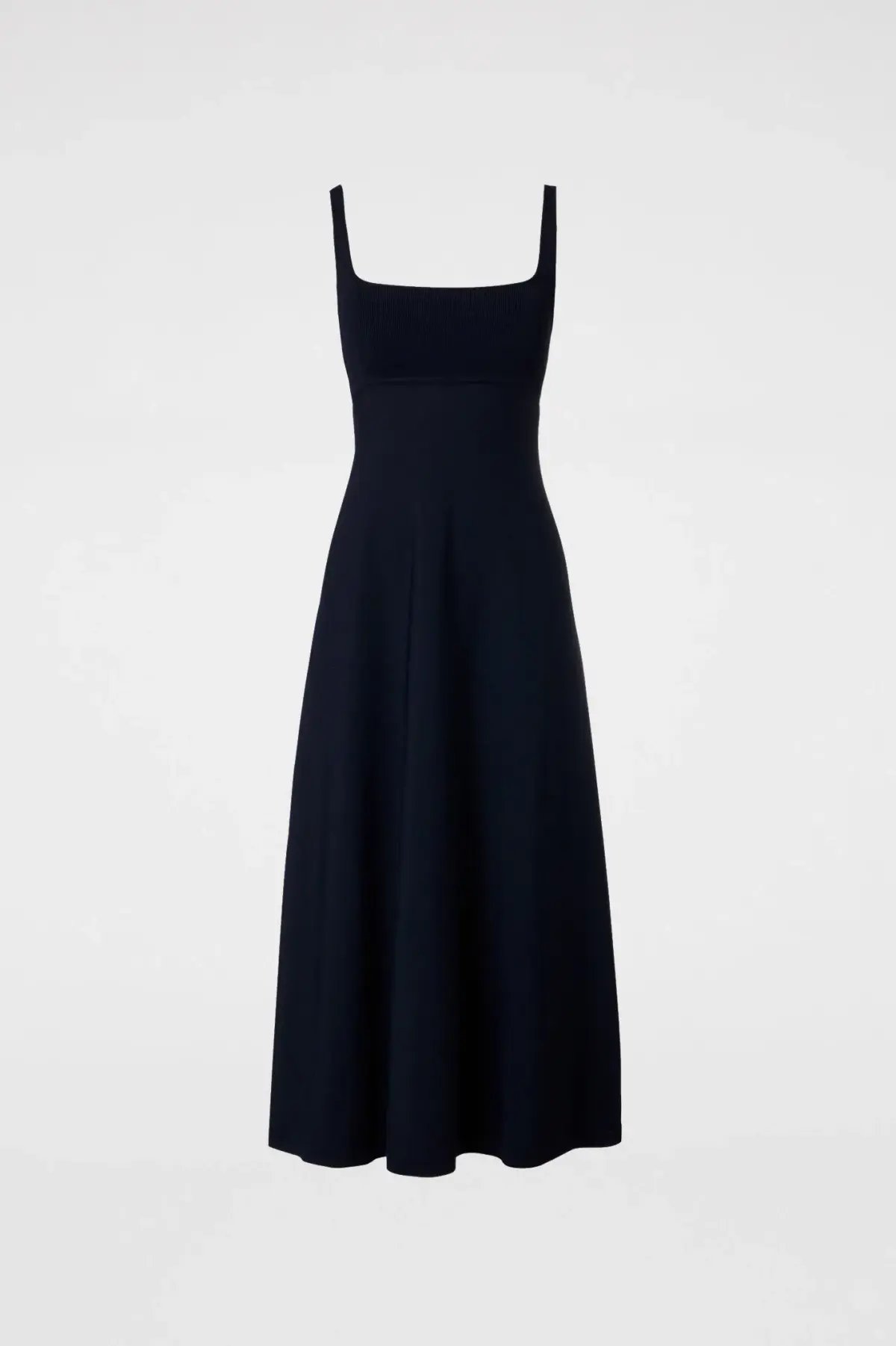 Scanlan Theodore Crepe Knit Square Neck Midi Dress Navy Size XS / Au 6 photo 4