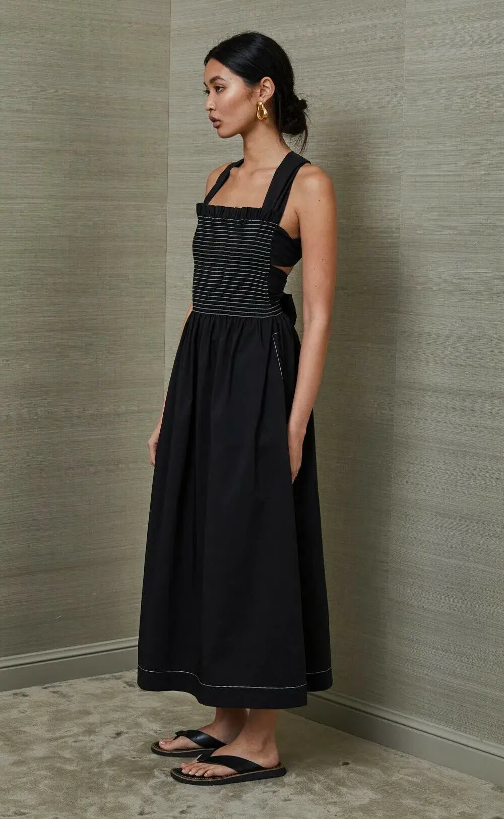 Bec & Bridge Nikolina Midi Dress Black Size 10 photo 2