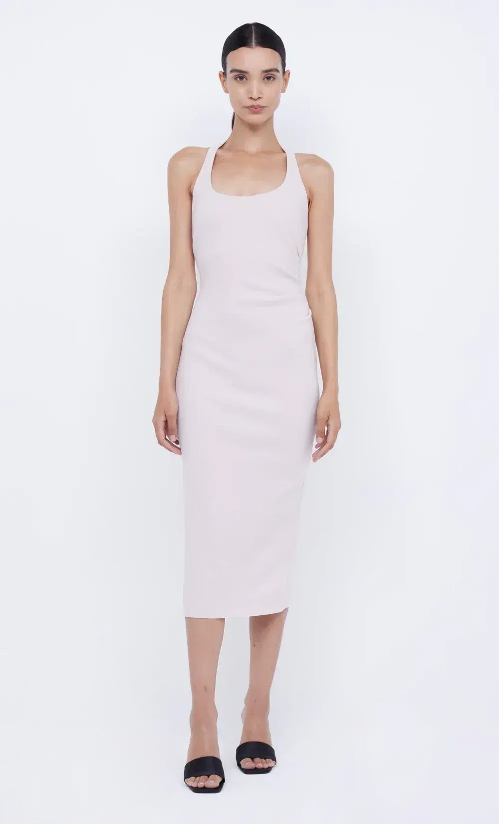 Bec & Bridge Cyndie Halter Midi Dress Vanilla Bean Size AU 8 photo 5