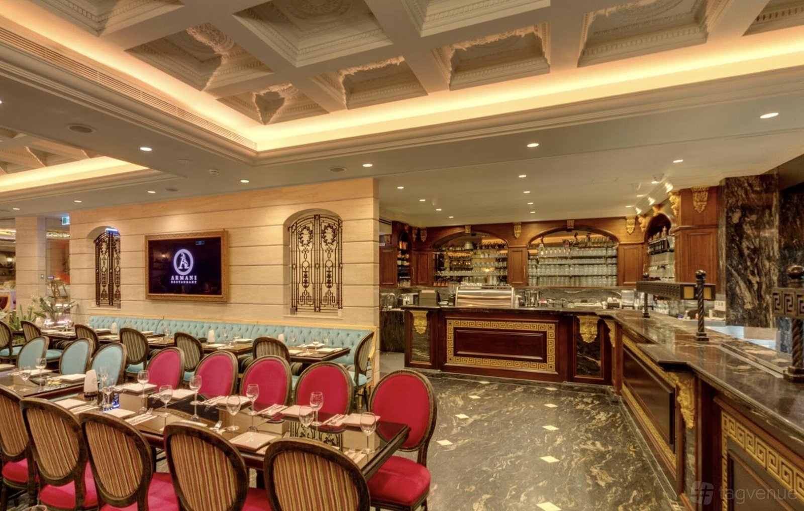Indoor Dining Room at Armani Restaurant photo 7