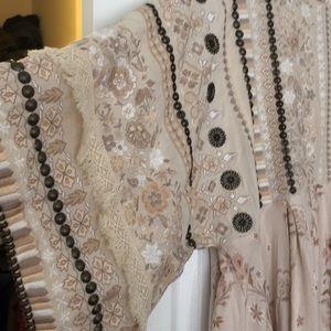 Spell Arabian Jewel Dress Cream Size 8 photo 3